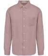 SP504 Spasso Long Sleeve Linen Shirt petal rose colour image